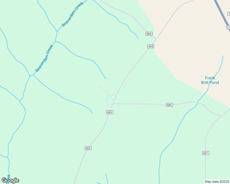map of restaurants, bars, coffee shops, grocery stores, and more near 939 County Road 665 in Chancellor
