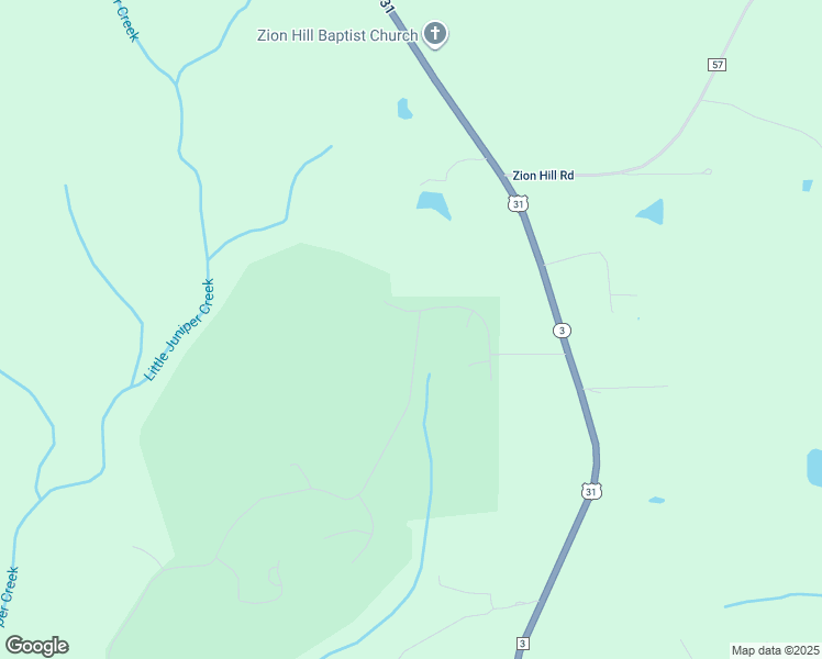 map of restaurants, bars, coffee shops, grocery stores, and more near 120 Juniper Creek Road in Brewton