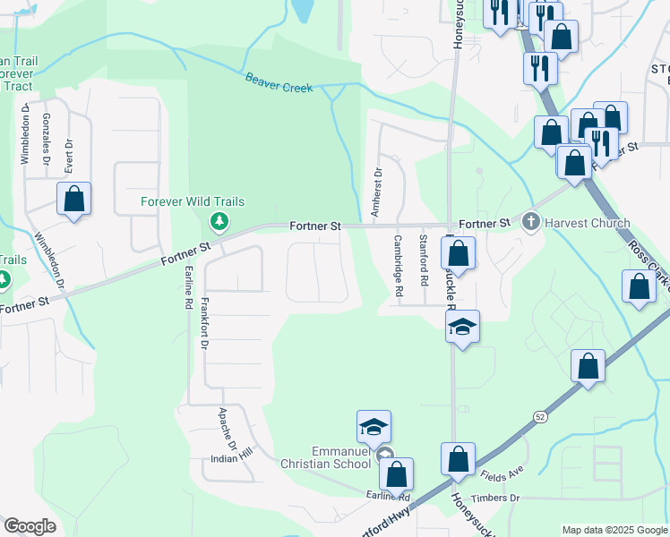 map of restaurants, bars, coffee shops, grocery stores, and more near 206 Halifax Drive in Dothan