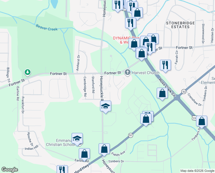 map of restaurants, bars, coffee shops, grocery stores, and more near 137 Cove Lane in Dothan