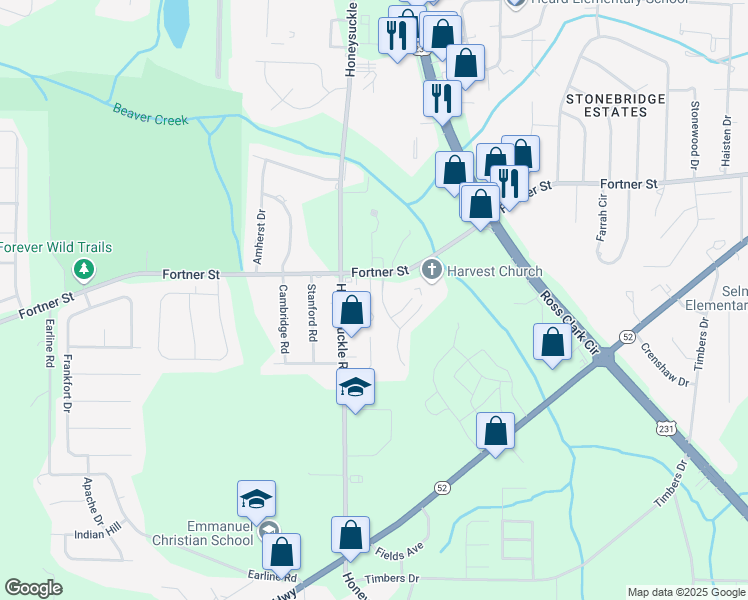 map of restaurants, bars, coffee shops, grocery stores, and more near 117 Cove Lane in Dothan