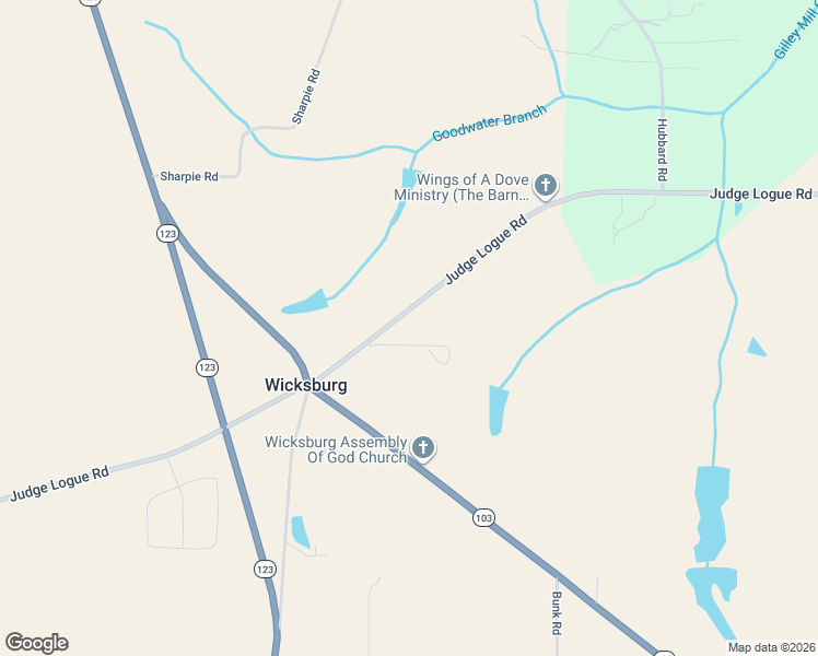 map of restaurants, bars, coffee shops, grocery stores, and more near 5151 Judge Logue Road in Newton