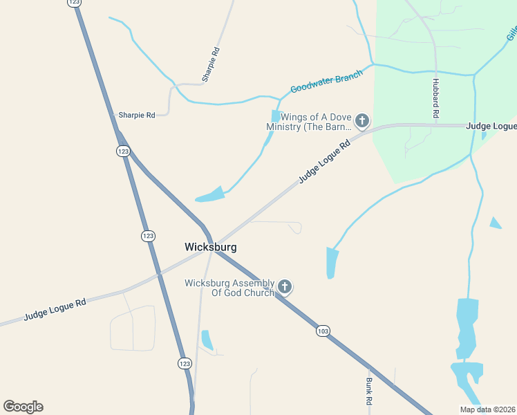 map of restaurants, bars, coffee shops, grocery stores, and more near 5210 Judge Logue Road in Newton