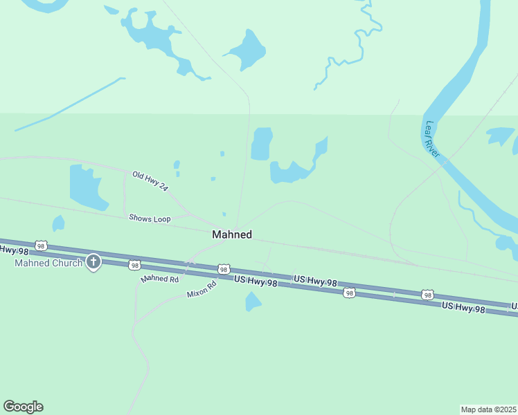 map of restaurants, bars, coffee shops, grocery stores, and more near Old Highway 24 in New Augusta