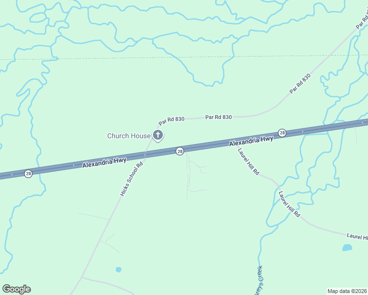 map of restaurants, bars, coffee shops, grocery stores, and more near 2021 Alexandria Highway in Leesville
