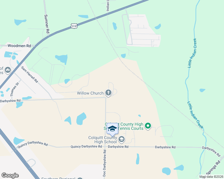 map of restaurants, bars, coffee shops, grocery stores, and more near 764-792 Doc Darbyshire Road in Norman Park