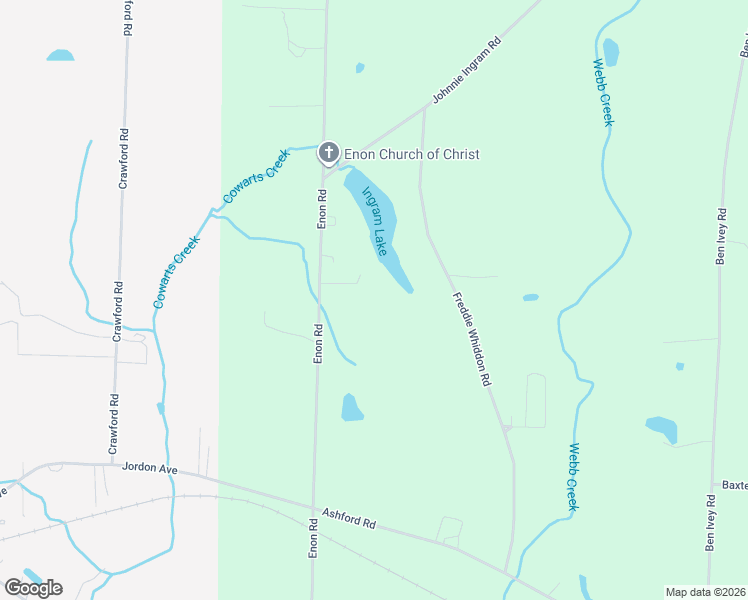 map of restaurants, bars, coffee shops, grocery stores, and more near 1098 Enon Road in Webb