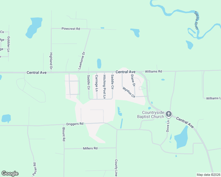 map of restaurants, bars, coffee shops, grocery stores, and more near 861 Saddle Circle in Waycross