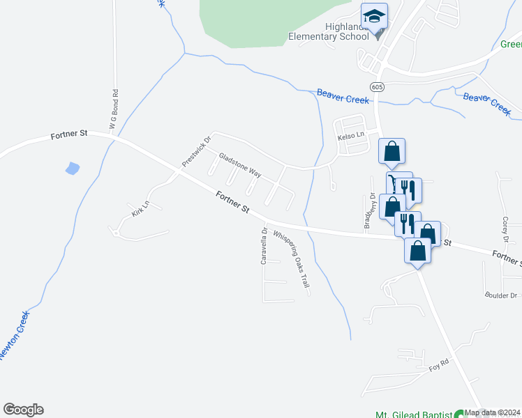 map of restaurants, bars, coffee shops, grocery stores, and more near 6328 Fortner Street in Dothan