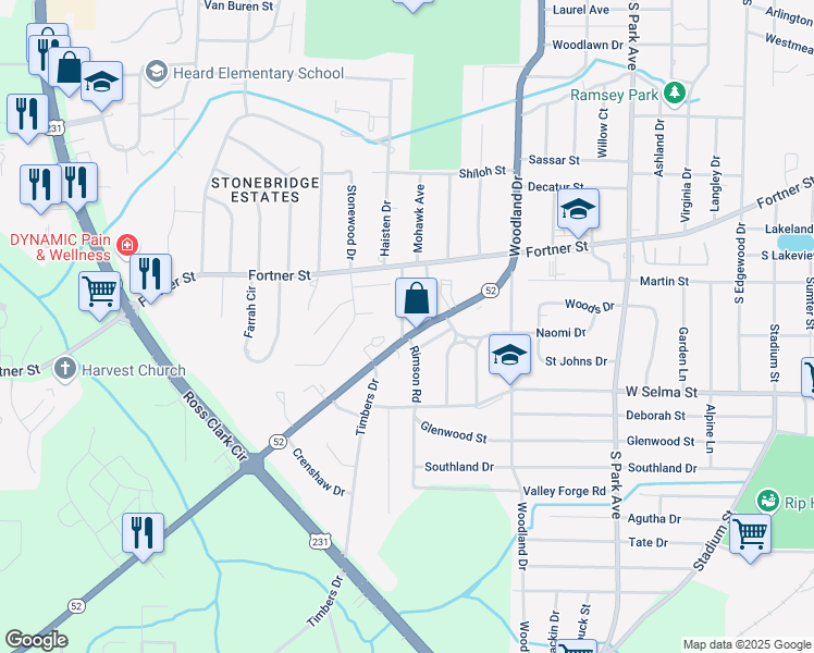 map of restaurants, bars, coffee shops, grocery stores, and more near 1515 Hartford Hwy in Dothan
