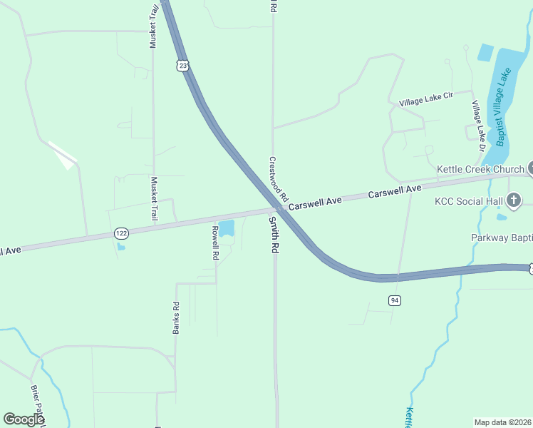 map of restaurants, bars, coffee shops, grocery stores, and more near 3081 Carswell Avenue in Waycross