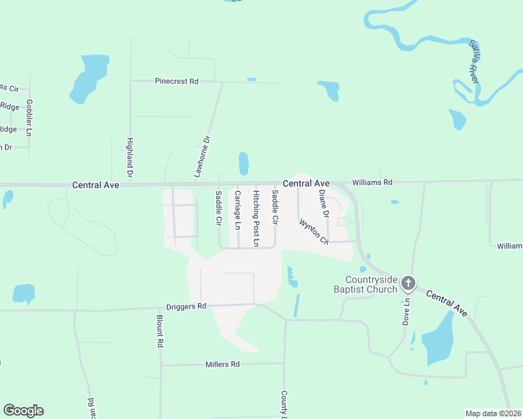 map of restaurants, bars, coffee shops, grocery stores, and more near 861 Saddle Circle in Waycross