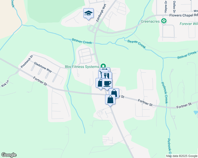 map of restaurants, bars, coffee shops, grocery stores, and more near 118 Bradberry Drive in Dothan