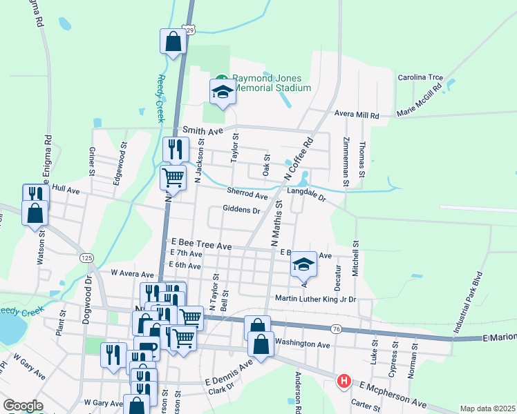 map of restaurants, bars, coffee shops, grocery stores, and more near 514 Giddens Drive in Nashville