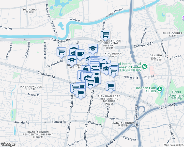 map of restaurants, bars, coffee shops, grocery stores, and more near in 