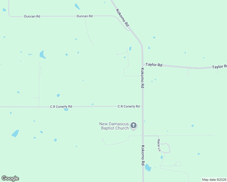 map of restaurants, bars, coffee shops, grocery stores, and more near 275 C R Conerly Road in Kokomo