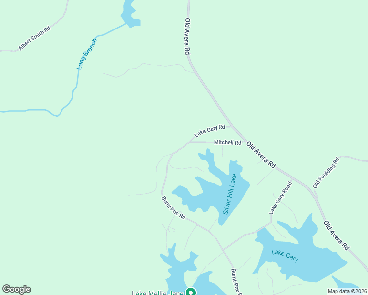 map of restaurants, bars, coffee shops, grocery stores, and more near Lake Gary Rd in Leakesville