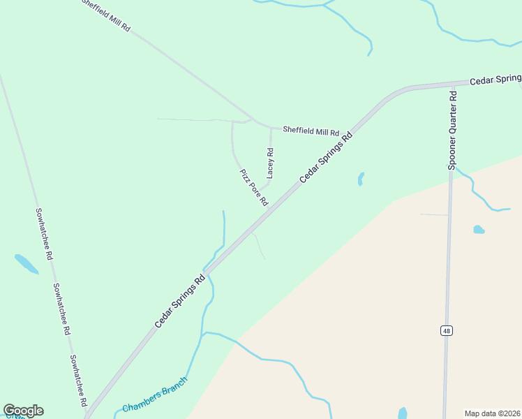 map of restaurants, bars, coffee shops, grocery stores, and more near 109 Pizz Pore Road in Blakely