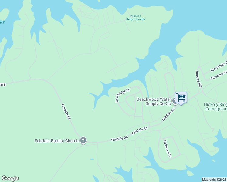 map of restaurants, bars, coffee shops, grocery stores, and more near 126 Shorewood Drive in Hemphill