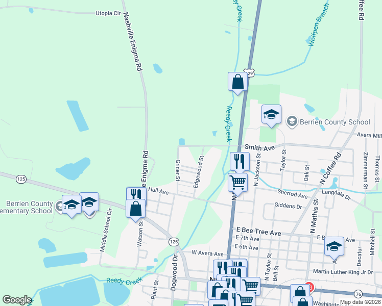 map of restaurants, bars, coffee shops, grocery stores, and more near 808 Edgewood Street in Nashville