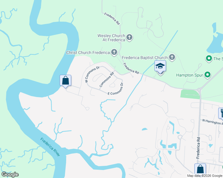 map of restaurants, bars, coffee shops, grocery stores, and more near 421 Colley Lane in St. Simons Island