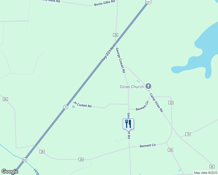 map of restaurants, bars, coffee shops, grocery stores, and more near in Pearson