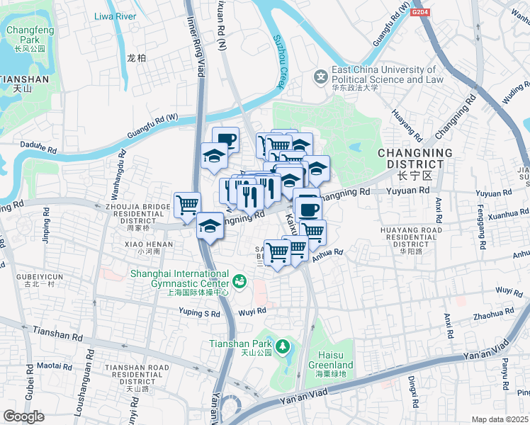 map of restaurants, bars, coffee shops, grocery stores, and more near in 