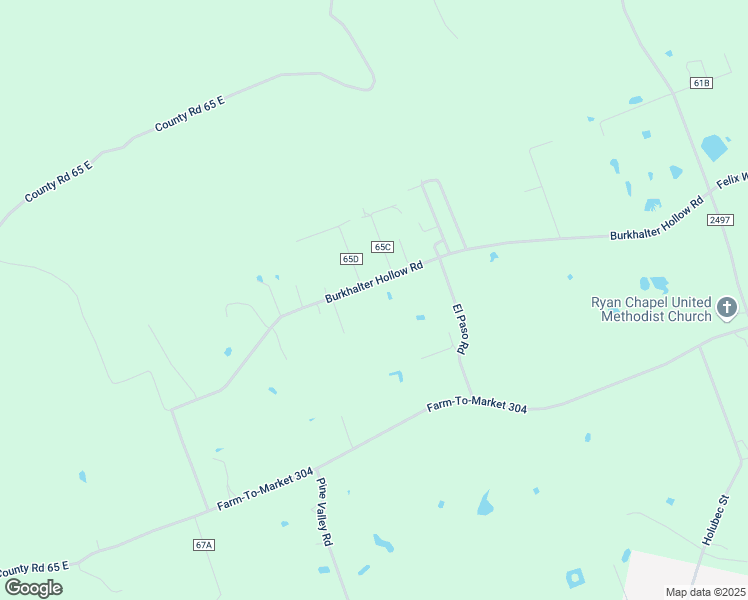 map of restaurants, bars, coffee shops, grocery stores, and more near 945 Burkhalter Hollow Road in Diboll