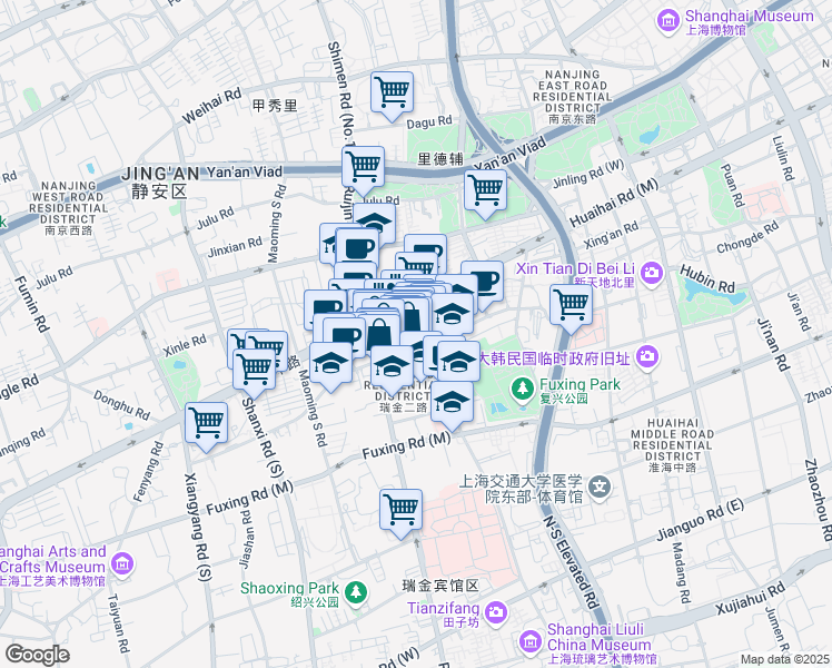 map of restaurants, bars, coffee shops, grocery stores, and more near in 
