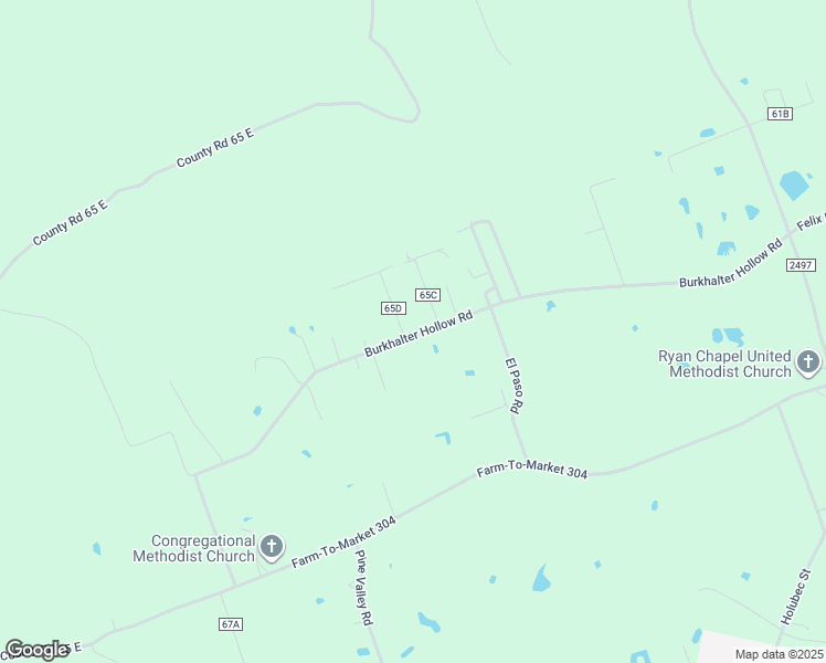 map of restaurants, bars, coffee shops, grocery stores, and more near 945 Burkhalter Hollow Road in Diboll