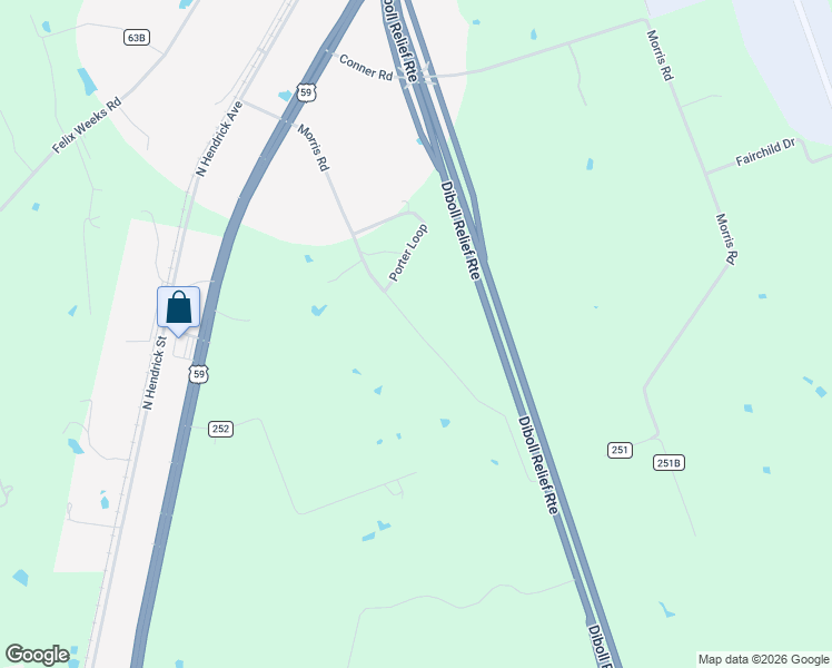 map of restaurants, bars, coffee shops, grocery stores, and more near 647-711 Morris Road in Diboll