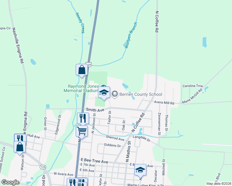 map of restaurants, bars, coffee shops, grocery stores, and more near 500 Smith Avenue in Nashville