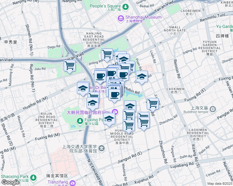 map of restaurants, bars, coffee shops, grocery stores, and more near in 