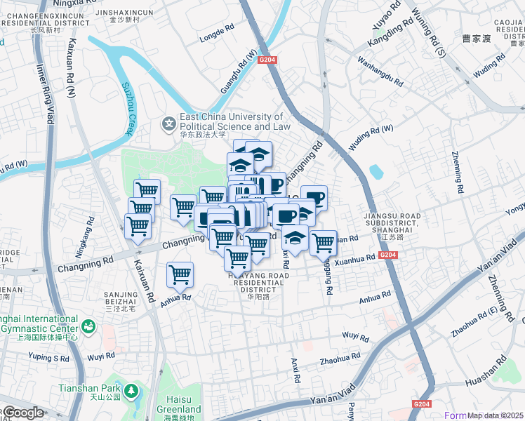 map of restaurants, bars, coffee shops, grocery stores, and more near in 