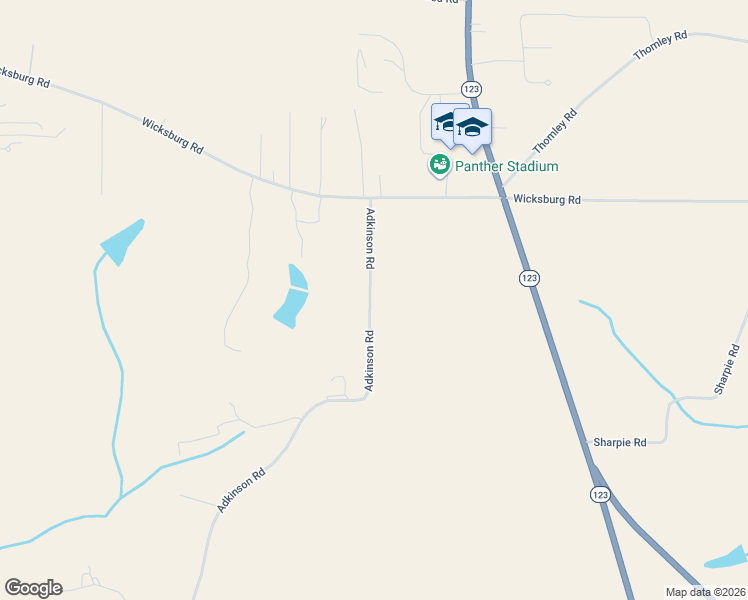 map of restaurants, bars, coffee shops, grocery stores, and more near Adkinson Road in Newton