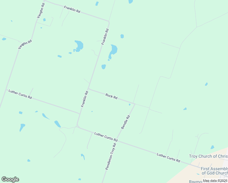 map of restaurants, bars, coffee shops, grocery stores, and more near 2746 Rock Road in Troy