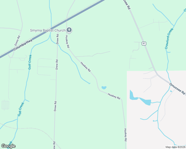 map of restaurants, bars, coffee shops, grocery stores, and more near Huskey Road in Dothan
