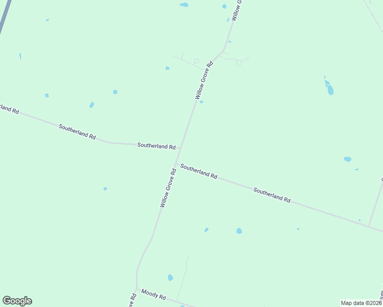 map of restaurants, bars, coffee shops, grocery stores, and more near 11579 Willow Grove Road in Moody