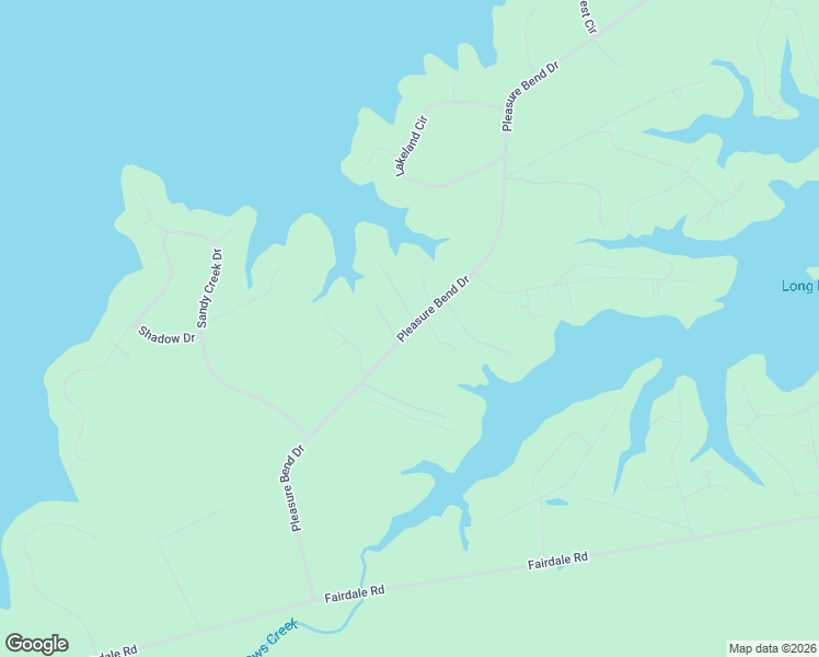 map of restaurants, bars, coffee shops, grocery stores, and more near Pleasure Bend Drive in Hemphill