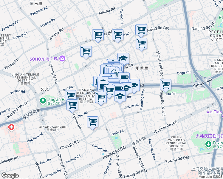 map of restaurants, bars, coffee shops, grocery stores, and more near in 