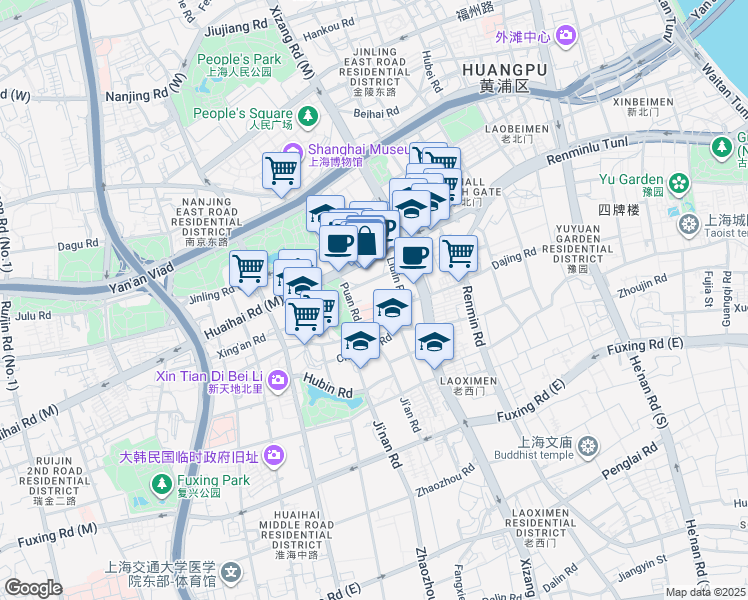 map of restaurants, bars, coffee shops, grocery stores, and more near in 