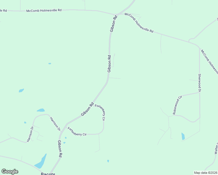 map of restaurants, bars, coffee shops, grocery stores, and more near 6082-6098 Gibson Road in McComb