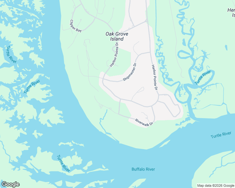 map of restaurants, bars, coffee shops, grocery stores, and more near 229 Harbor Pointe Drive in Brunswick