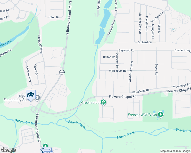 map of restaurants, bars, coffee shops, grocery stores, and more near 1600 Stowers Drive in Dothan