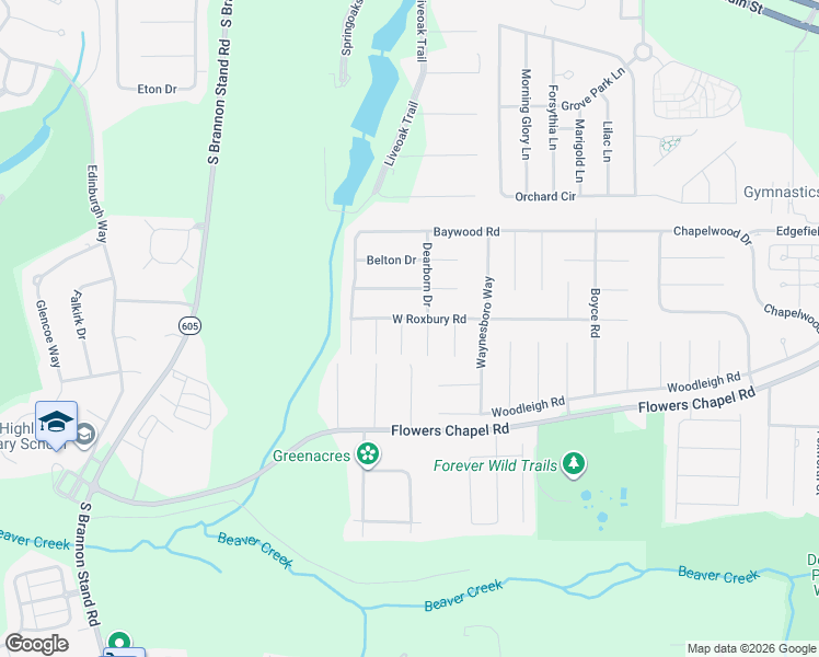 map of restaurants, bars, coffee shops, grocery stores, and more near 103 Brighton Court in Dothan