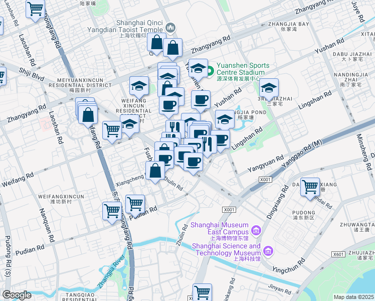 map of restaurants, bars, coffee shops, grocery stores, and more near in 