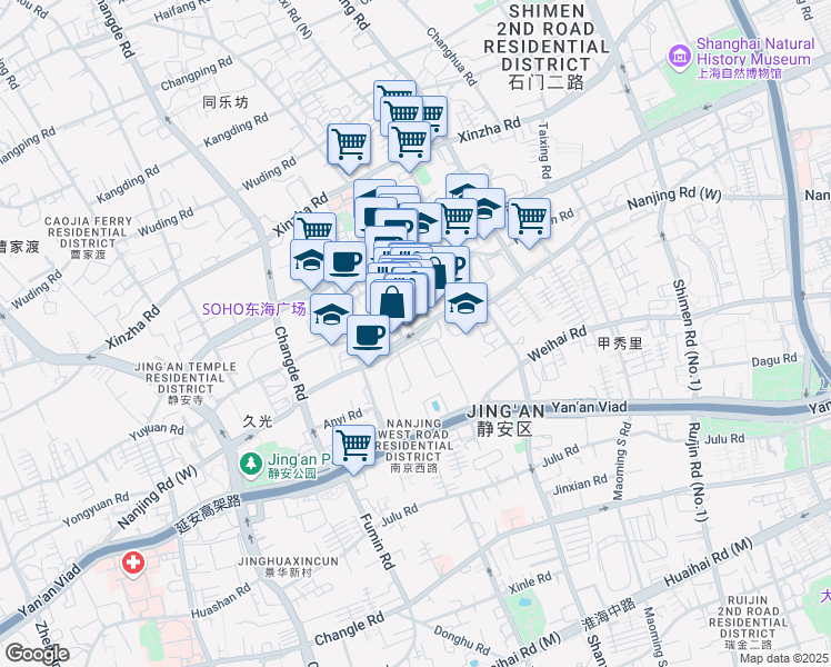map of restaurants, bars, coffee shops, grocery stores, and more near in 