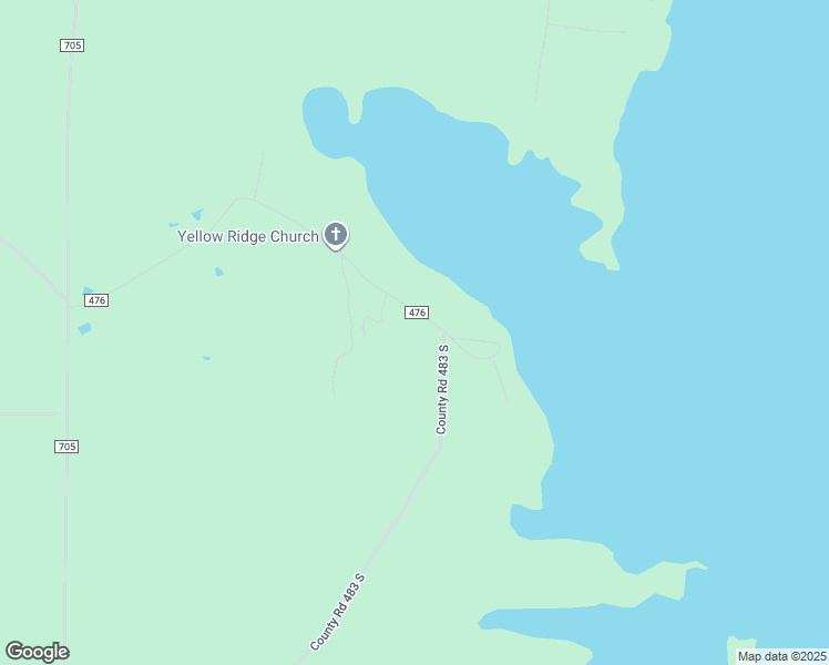 map of restaurants, bars, coffee shops, grocery stores, and more near 1130 County Road 476 in Broaddus