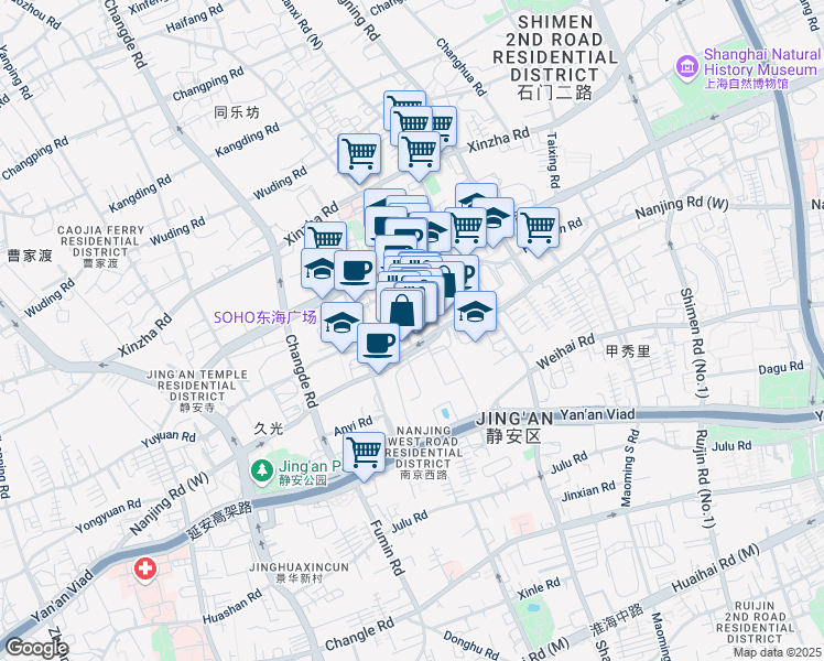 map of restaurants, bars, coffee shops, grocery stores, and more near in 