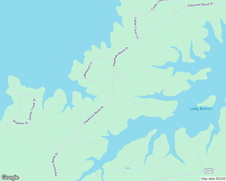 map of restaurants, bars, coffee shops, grocery stores, and more near Pleasure Bend Drive in Hemphill